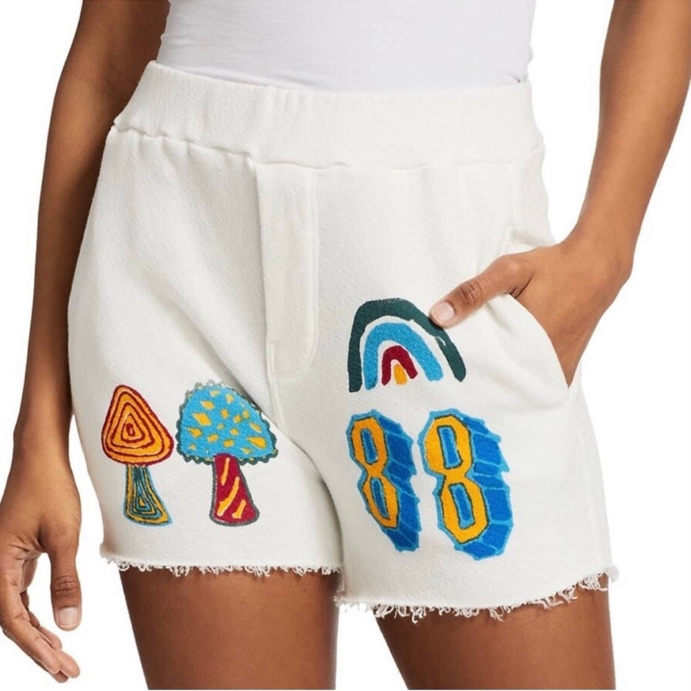 MOTHER THE QUICKIE ROLLER SHORT FRAY, NWOT